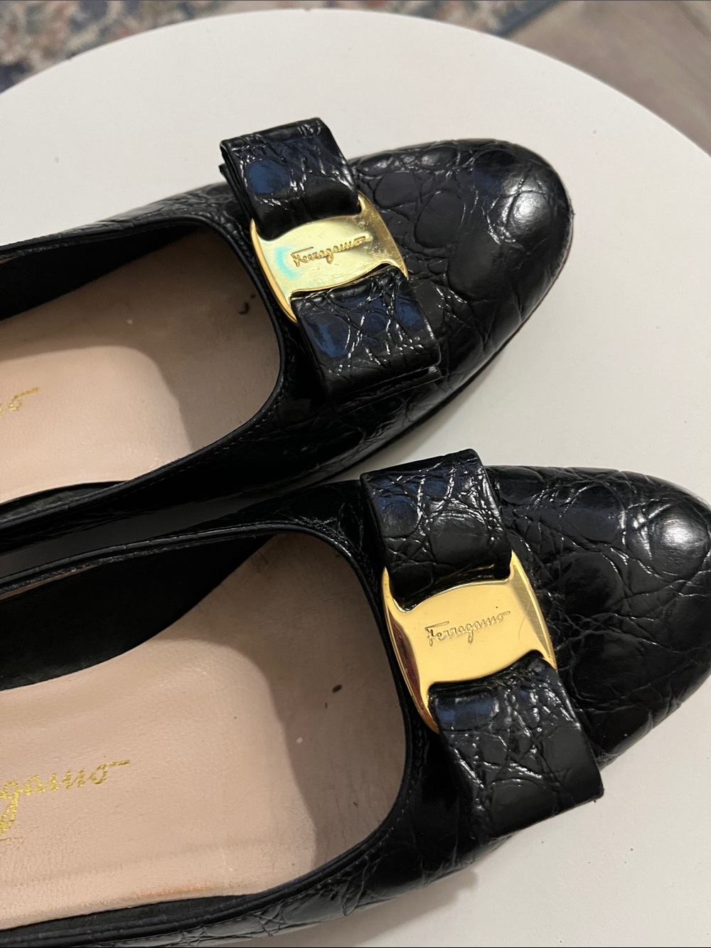 Salvatore Ferragamo Black Leather Shoes - Picture 2 of 11